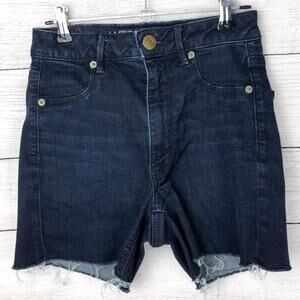 American Eagle Dark Wash Super Stretch Jean Shorts 2